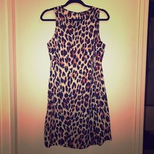 Pink leopard dress